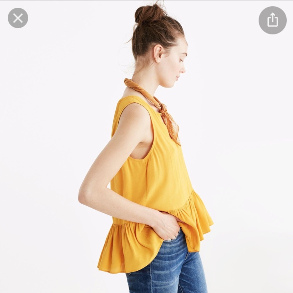 Madewell✨peplum tank
